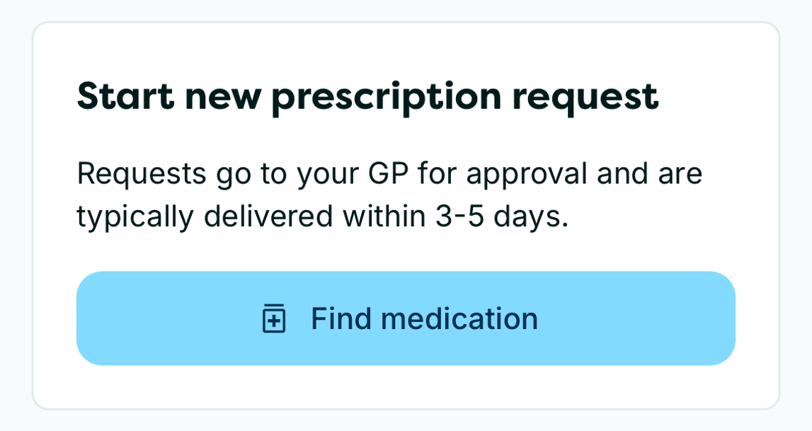 Pharmacy2U app screen